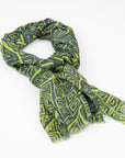 Leaf Life – Cashmere Scarf – Designed by Carol Martin