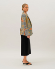 Women's Dry Country Jacket by Kirrikin showcasing original Dry Country artwork by Sheryl Hicks