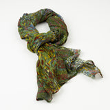 Kimberley Grasses and Leaves - Silk Chiffon Scarf by Lena Andrews