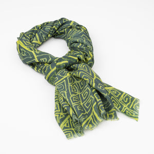 Leaf Life - Cashmere Scarf by Carol Martin