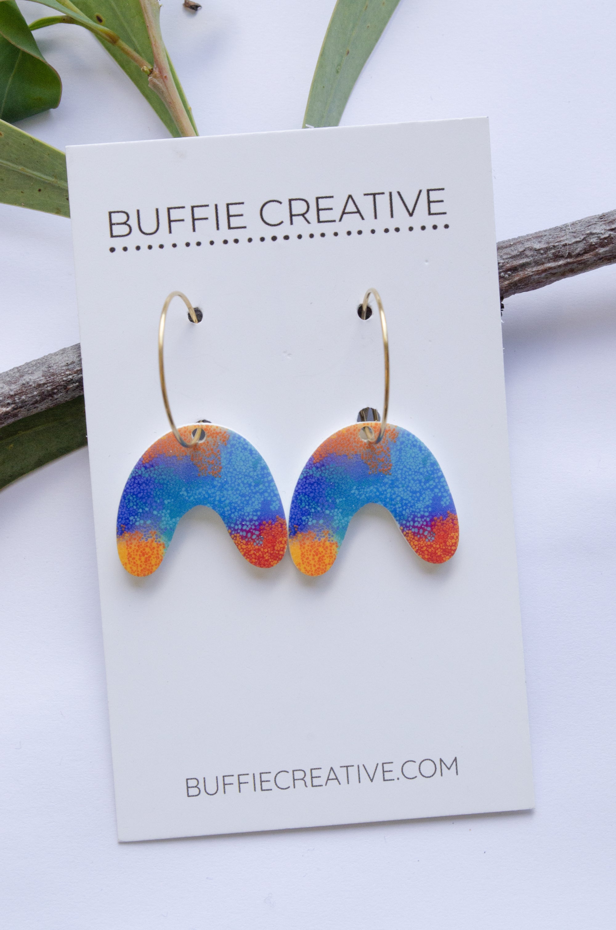 U Shape Makuru Earrings (small) by Buffie Punch